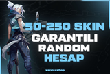 ⭐[BIÇAKLI]⭐️[%100TR]⭐50-250 SKİN⭐️RANDOM HESAP