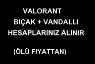 ⭐BIÇAKLI + VANDALLI HESAPLARINIZ ALNR. ⭐