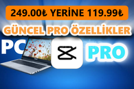 ⭐Bilgisayar Capcut Pro Üyelik [ 1 Aylık ]