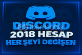✨[Herşeyi Değişen] Discord 2018 Hesap✨