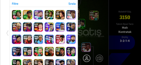 Bir sürü eski kart bulunur kaliteli hesaptır