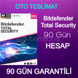 Bitdefender Total Security 3 Ay 5 Cihaz Hesap