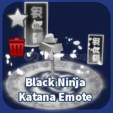 Black Ninja katana Emote