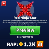 Blade Ball Red Ninja Star