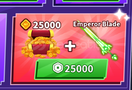 Blade Ball 25000 Token + Emperor Blade