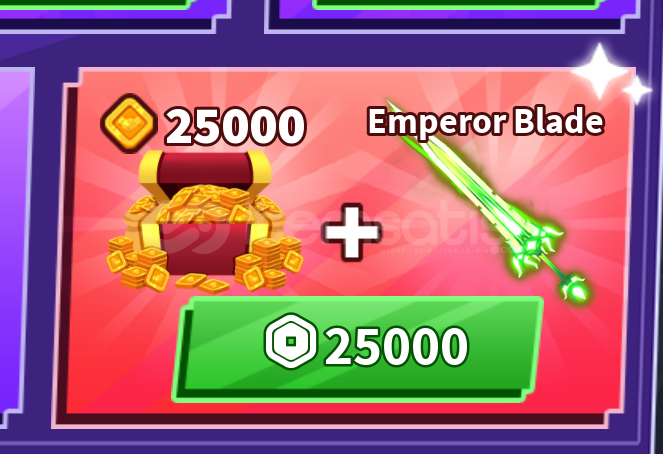 Blade Ball 25000 Token + Emperor Blade Blade Ball 25000 Token + Emperor Blade