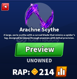 Blade Ball Arachne Scythe