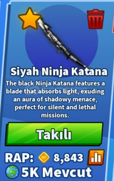 Blade Ball - Black Ninja Katana 