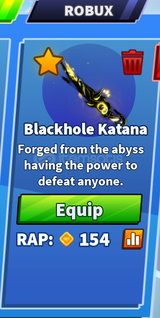 ★ [BLADE BALL] BLACKHOLE KATANA ★