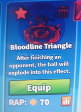 Blade ball bloodline triangle emote