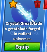 BLADE BALL CRYSTAL GREATBLADE