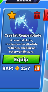 ★ [BLADE BALL] CRYSTAL REAPERBLADE ★