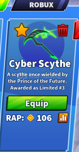 ★ [BLADE BALL] CYBER SCYTHE ★