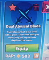 Blade ball dual abbysal blade