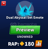 Blade Ball Dual Abyssal Set Emote