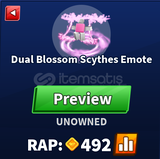 Blade Ball Dual Blossom Scythes Emote