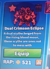 Blade ball dual crimson eclipse 