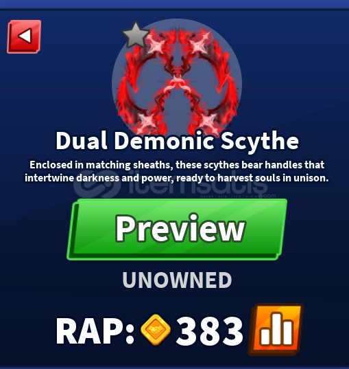 BLADE BALL DUAL DEMONİC SCYTHE BLADE BALL DUAL DEMONİC SCYTHE