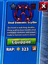 blade ball dual demonic scythe