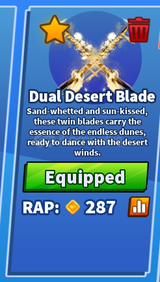 Blade Ball dual desert blade 