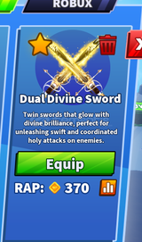 ★ [BLADE BALL] DUAL DIVINE SWORD + EMOTE ★