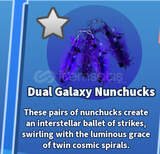 BLADE BALL DUAL GALAXY NUNCHUCKS