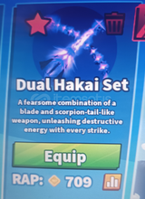 Blade ball dual hakai set