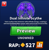 Blade Ball Dual Infinite Scythe