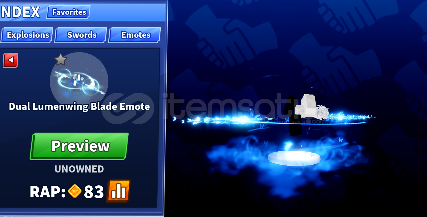 ⭐Blade Ball⭐ Dual Lumenwing Blade Emote ⭐Blade Ball⭐ Dual Lumenwing Blade Emote