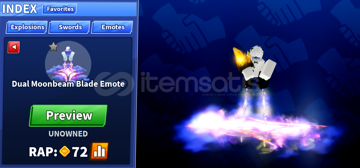 ⭐Blade Ball⭐ Dual Moonbeam Blade Emote ⭐Blade Ball⭐ Dual Moonbeam Blade Emote
