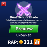 Blade Ball Dual Nebula Blade