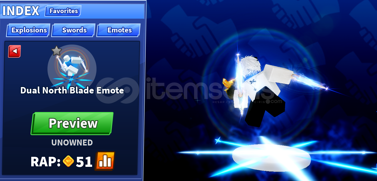 ⭐Blade Ball⭐ Dual North Blade Emote ⭐Blade Ball⭐ Dual North Blade Emote
