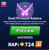 Blade Ball Dual Princess Katana