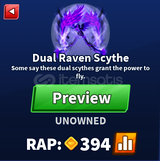 Blade Ball Dual Raven Scythe