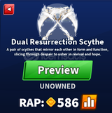 Blade Ball Dual Resurrection Scythe