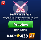 Blade Ball Dual Rose Blade