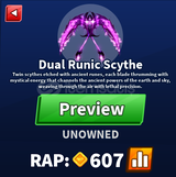 Blade Ball Dual Runic Scythe