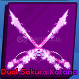 Blade Ball - Dual Sakura Katana