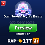 Blade Ball Dual Serene Scythe Emote 