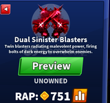 Blade Ball Dual Sinister Blaster