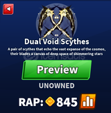 Blade Ball Dual Void Scythe