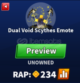 Blade Ball Dual Void Scythes Emote 