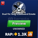 Blade Ball Dual Yin Yang Greatsword Emote