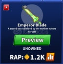 Blade Ball Emperor Blade ÇOK UCUZ!!