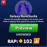 Blade Ball Galaxy Nunchucks