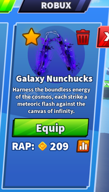 ★ [BLADE BALL] GALAXY NUNCHUCKS ★