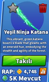 Blade Ball - Green Ninja Katana