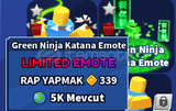 Blade Ball - Green Ninja Katana Emote
