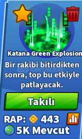 Blade Ball - Green Ninja Katana Explosion