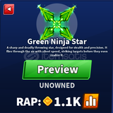 Blade Ball Green Ninja Star